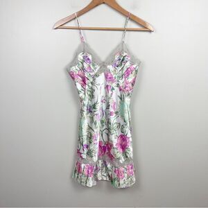 Vintage Gold Label Victoria Secret Nightgown - Floral Pleated Size Small